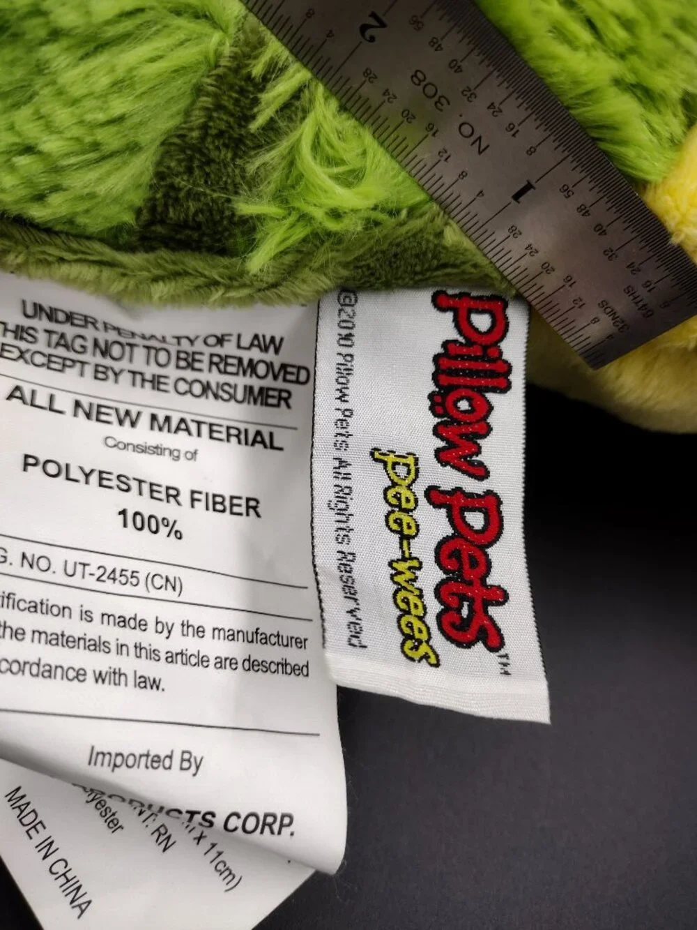 Pillow Pets Pee-Wees Tardy Turtle 2010 11